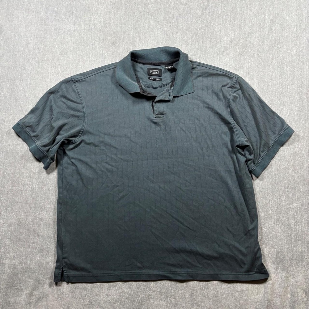 Haggar greyish green short sleeve polo